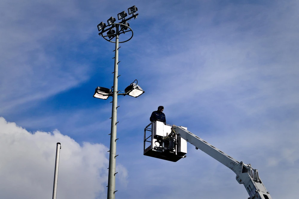 Installation of LED street lighting