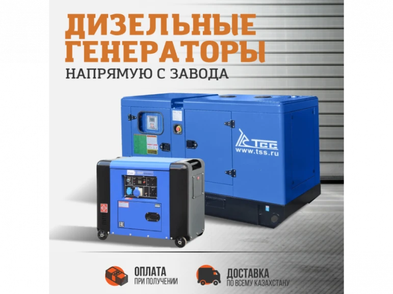 Дизельный генератор ТСС по выгодной цене от официального дилера Masterok-kz - 1306 - фото 1