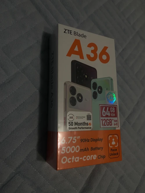 ZTE Blade A36 64 GB — жаңа, мөрленген - 1940 - фото 3