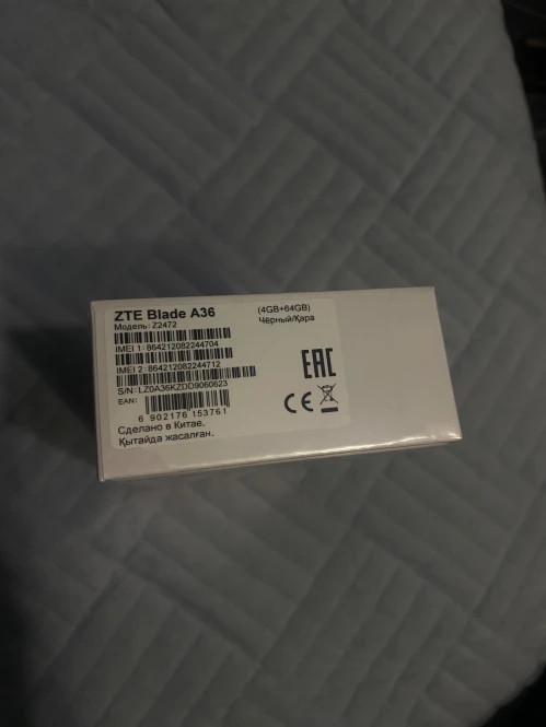 ZTE Blade A36 64 GB — жаңа, мөрленген - 1940 - фото 4