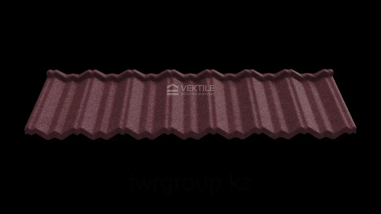 Композитная черепица Vektile, профиль Classic, Red Wine - 1903 - фото 2