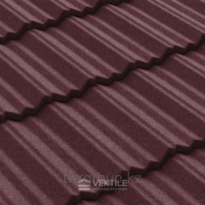 Композитная черепица Vektile, профиль Classic, Red Wine - 1903 - фото 3