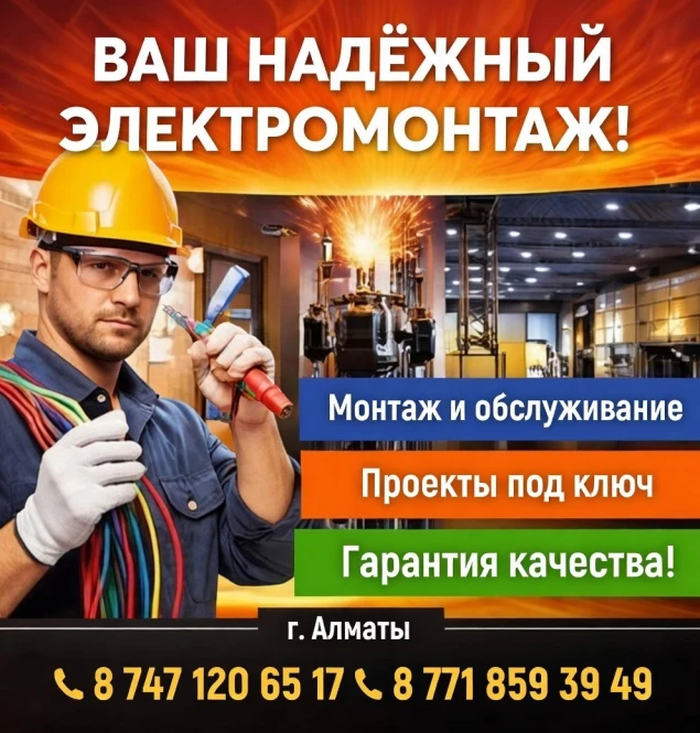 Электромонтажные работы любой сложности в алматы - 2120 - фото 1