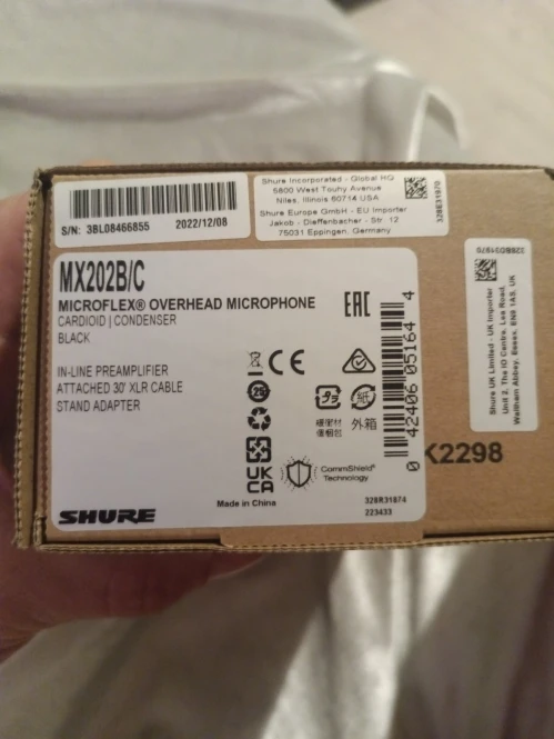 Shure MX202B/C Microflex – новый подвесной микрофон - 2248 - фото 1