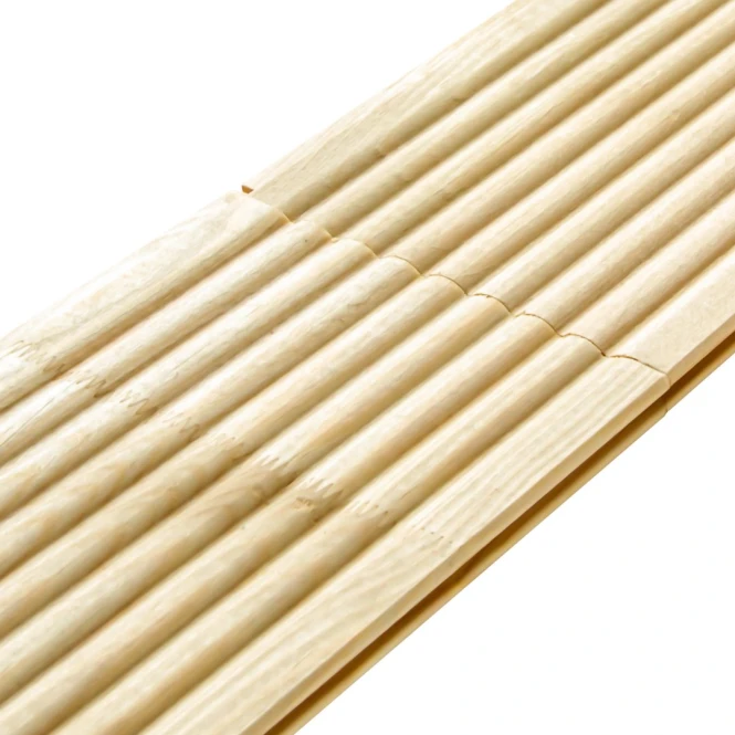 Planken Thermo pino velluto a coste 14×120×4000, grado C-sostenibilità e stile - 2369 - foto 1