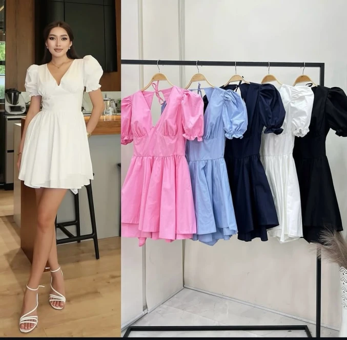 Cotton women's dress S M is a light stylish dress for every day in Almaty - 2453 - photo 1