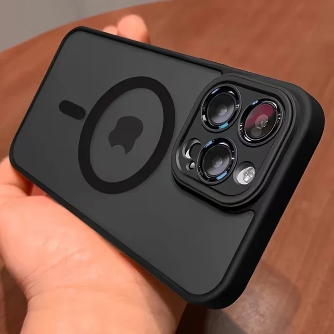 Противоударный чехол для iPhone на заказ в Алматы — матовый TPU, MagSafe - 2503 - фото 1
