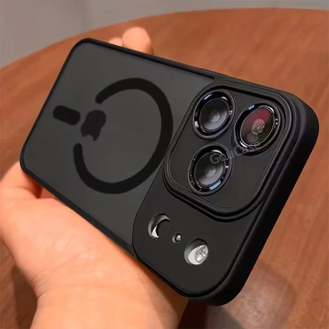 Противоударный чехол для iPhone на заказ в Алматы — матовый TPU, MagSafe - 2503 - фото 2