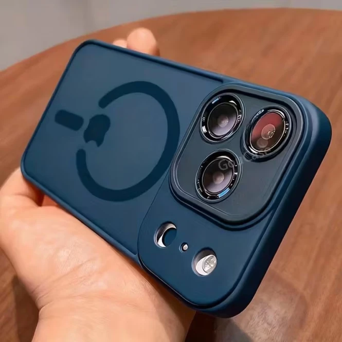 Противоударный чехол для iPhone на заказ в Алматы — матовый TPU, MagSafe - 2503 - фото 6