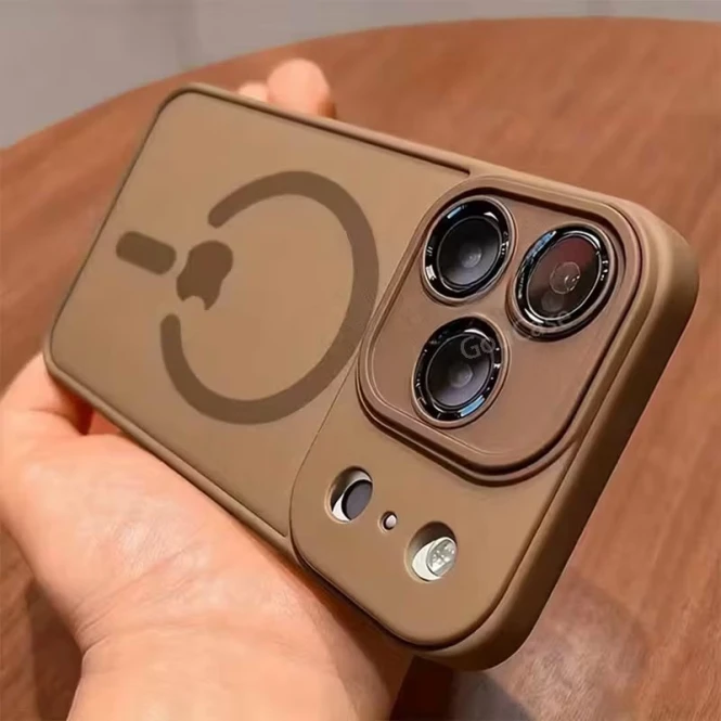 Противоударный чехол для iPhone на заказ в Алматы — матовый TPU, MagSafe - 2503 - фото 7