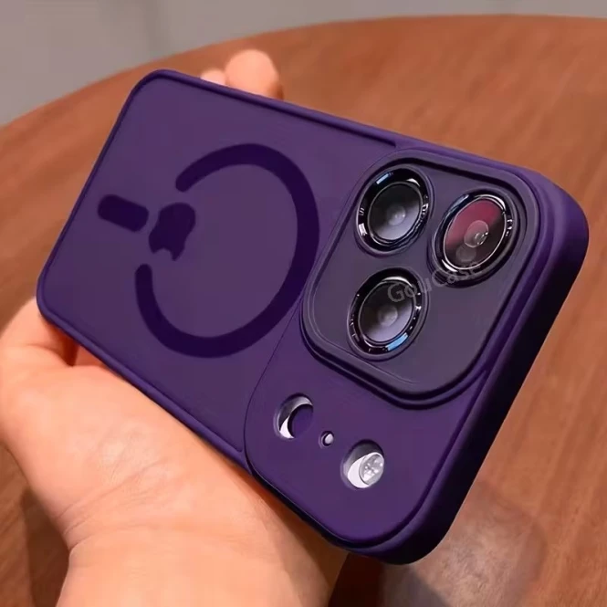 Противоударный чехол для iPhone на заказ в Алматы — матовый TPU, MagSafe - 2503 - фото 8
