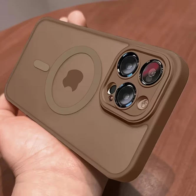 Противоударный чехол для iPhone на заказ в Алматы — матовый TPU, MagSafe - 2503 - фото 9