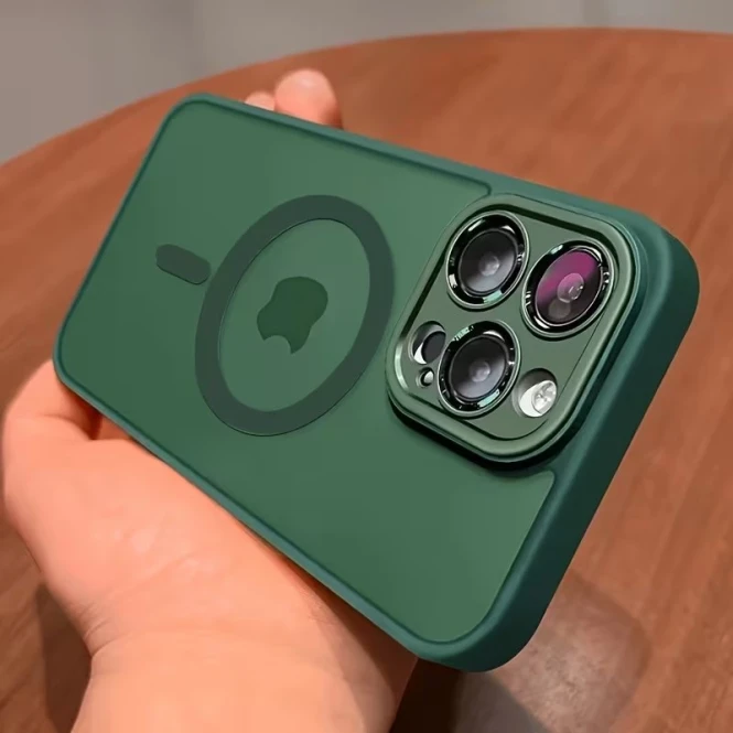 Противоударный чехол для iPhone на заказ в Алматы — матовый TPU, MagSafe - 2503 - фото 10