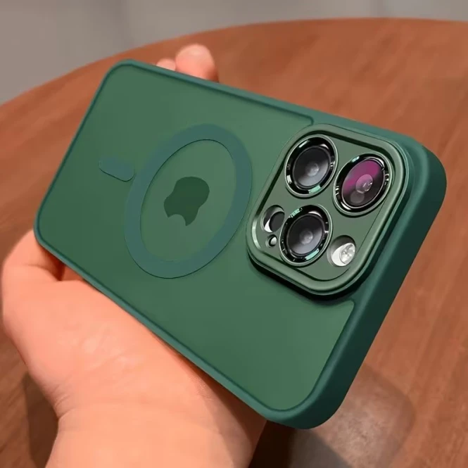 Противоударный чехол для iPhone на заказ в Алматы — матовый TPU, MagSafe - 2503 - фото 12