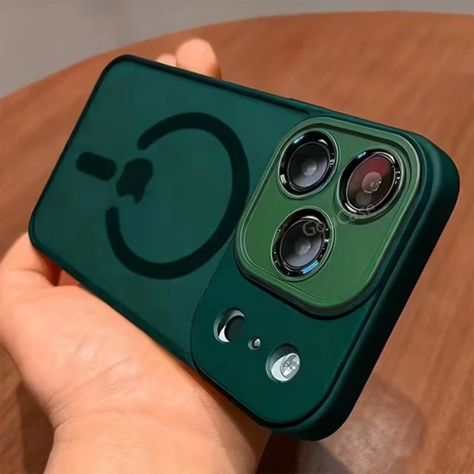 Противоударный чехол для iPhone на заказ в Алматы — матовый TPU, MagSafe - 2503 - фото 13