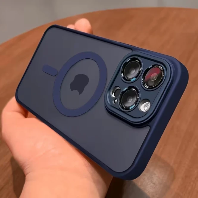 Противоударный чехол для iPhone на заказ в Алматы — матовый TPU, MagSafe - 2503 - фото 14
