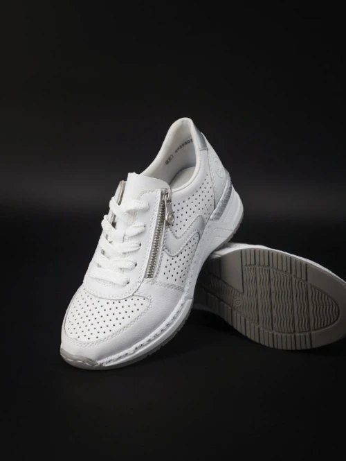 White sneakers with perforations - 2547 - photo 1