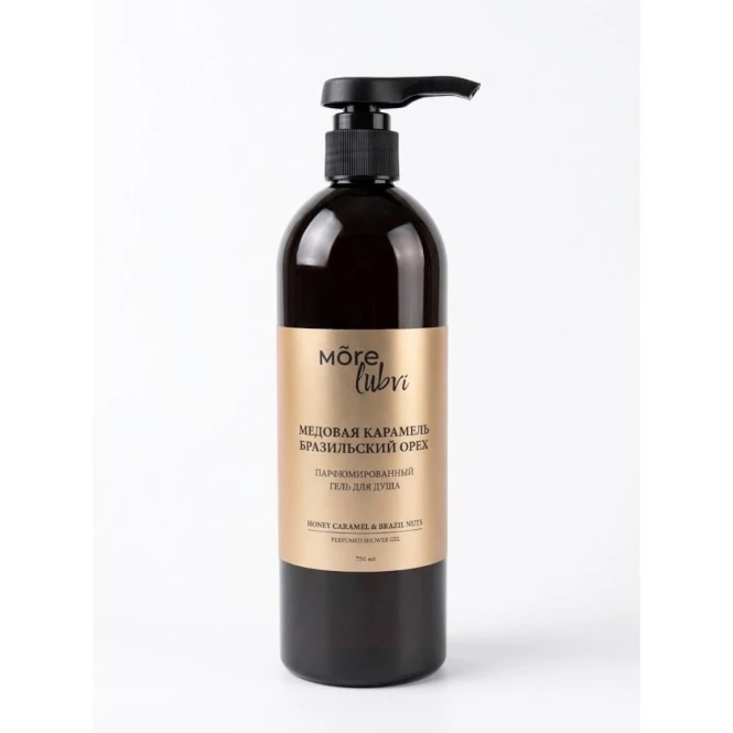 Парфюмированный гель для душа, 750 мл Mõre Lubvi Honey Caramel & Brazil Nut - 992802 - фото 1