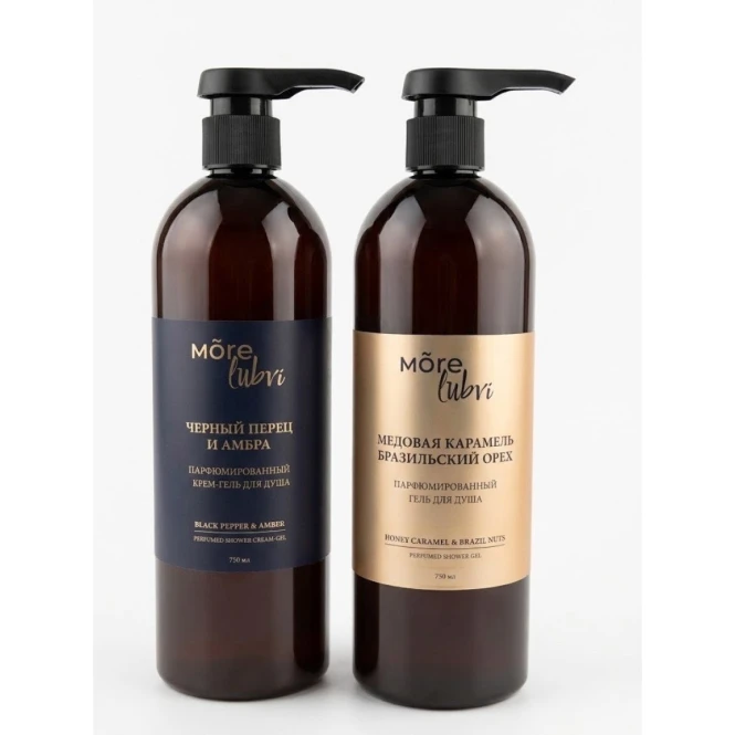 Парфюмированный гель для душа, 750 мл Mõre Lubvi Honey Caramel & Brazil Nut - 992802 - фото 2