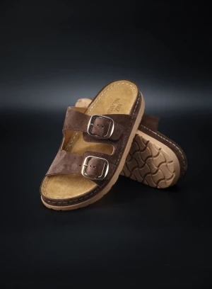 Suede sandals with anatomical insole - photo 1