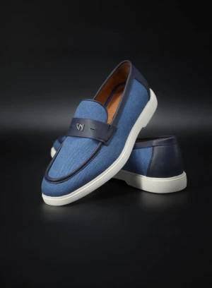 Herren Loafers in blauem Farbton - Foto 1