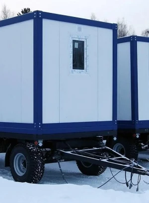 Wagon résidentiel sur roues avec isolation-solution mobile pour la vie toute l'année